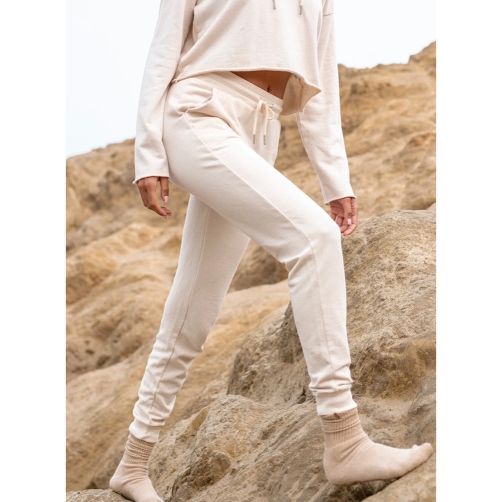 Mate the Label Organic Terry Classic Jogger, NWT, Bone
